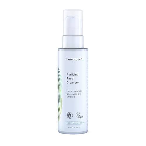 Hemptouch Klärende Gesichtsreinigung (50ml) - Gesichtspflege mit Hanfhydrolat, Chlorella und Zedernholzöl - Reinigt die Haut porentief, entfernt Make-up und Unreinheiten, mattiert ölige Partien von hemptouch, premium cannabis essentials