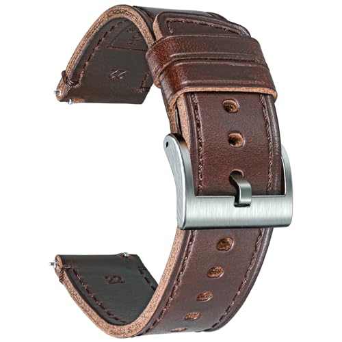 Weich Horween Leder Uhrenarmbänder für Männer, 18mm Uhrenarmband Schnellverschluss Vintage Uhrenarmband mit Heavy Duty Staubschnalle Weich Horween Leder Uhrenarmbänder für Männer, 18mm Uhrenarmband Schnellverschluss Vintage Uhrenarmband mit Heavy Duty Staubschnalle von hemsut h