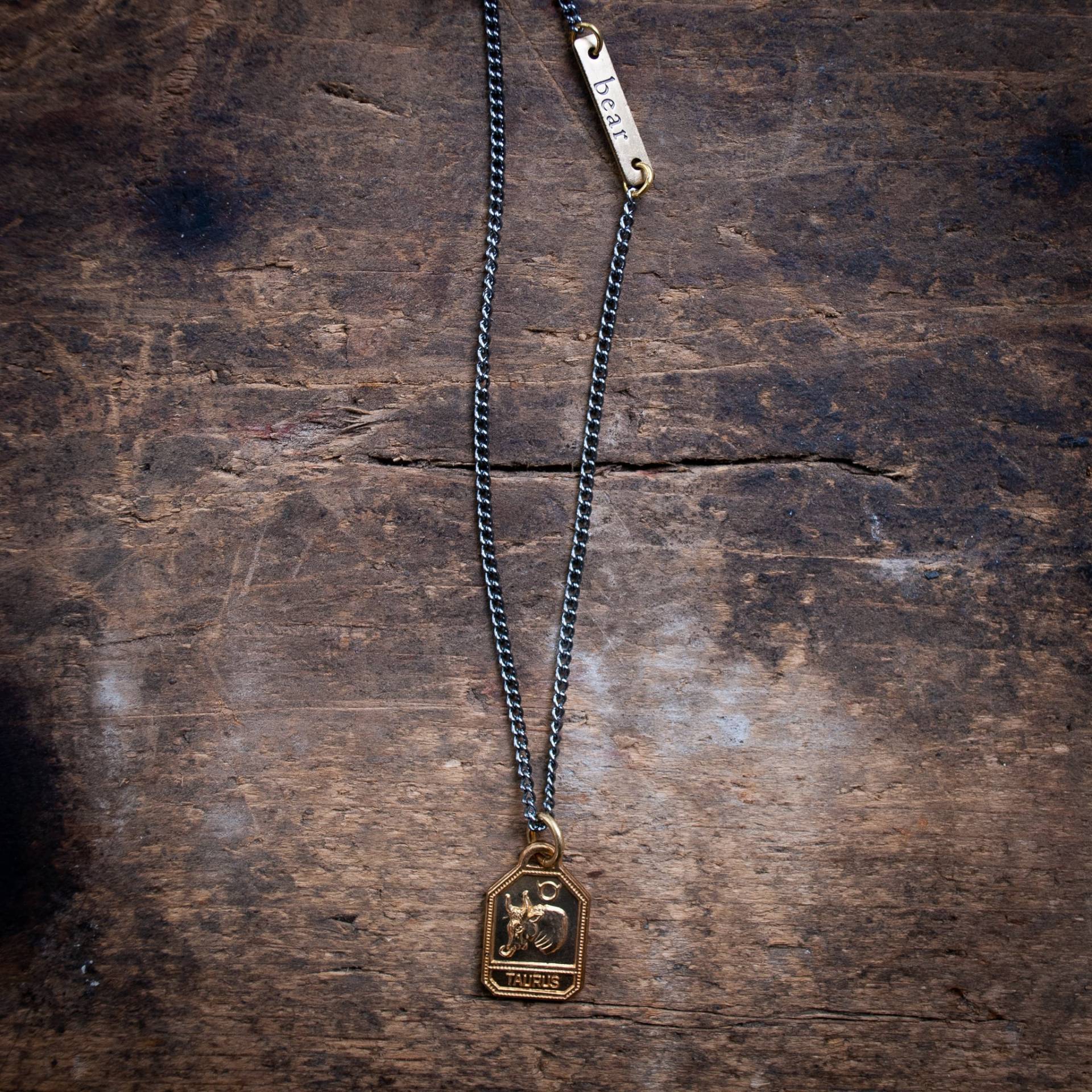 Stier Halskette, Sternzeichen Horoskop Herren Anhänger, Schmuck, Halskette Stier Halskette, Sternzeichen Horoskop Herren Anhänger, Schmuck, Halskette von henandbear