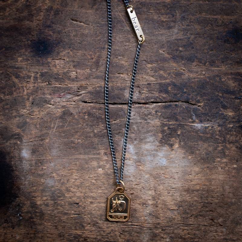 Stier Halskette, Sternzeichen Horoskop Herren Anhänger, Schmuck, Halskette Stier Halskette, Sternzeichen Horoskop Herren Anhänger, Schmuck, Halskette von henandbear