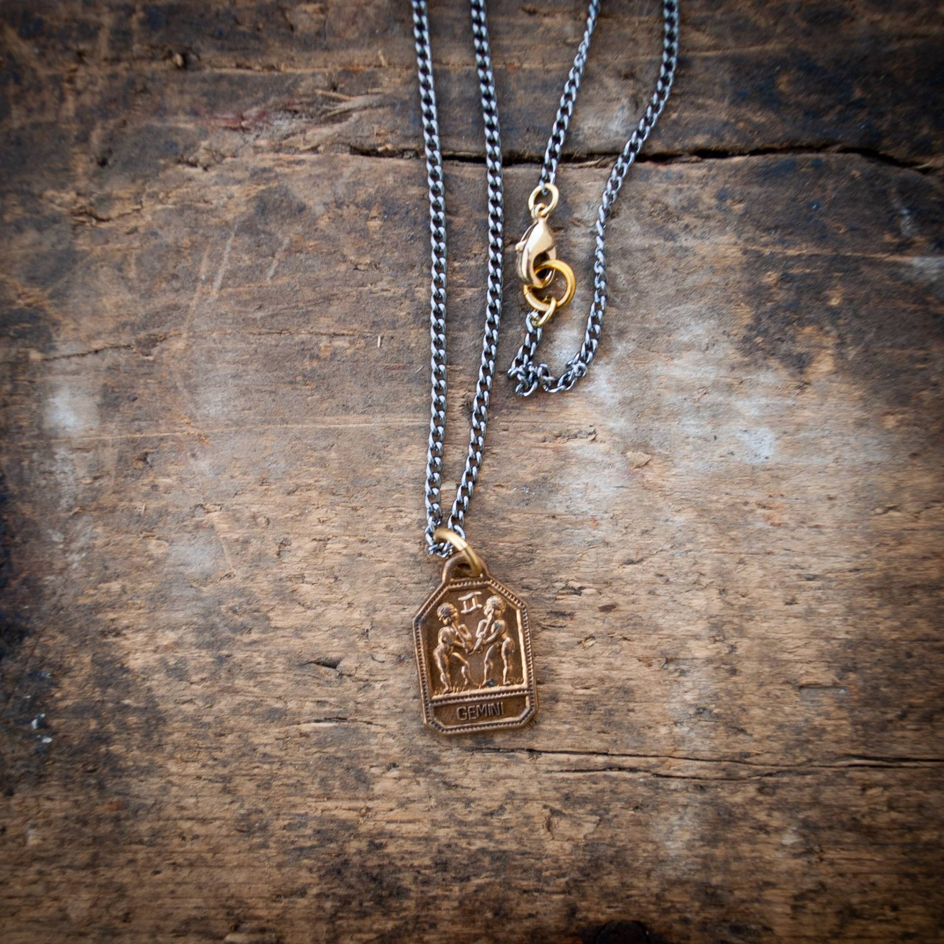 Zwillinge Halskette, Sternzeichen Horoskop Herren Anhänger, Schmuck, Halskette Zwillinge Halskette, Sternzeichen Horoskop Herren Anhänger, Schmuck, Halskette von henandbear