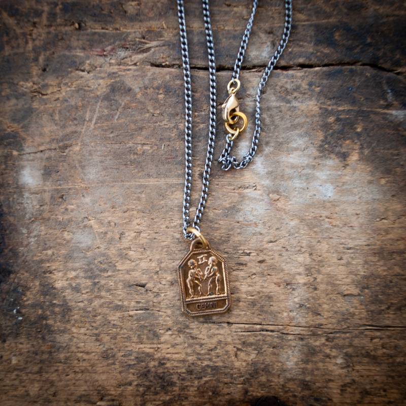 Zwillinge Halskette, Sternzeichen Horoskop Herren Anhänger, Schmuck, Halskette Zwillinge Halskette, Sternzeichen Horoskop Herren Anhänger, Schmuck, Halskette von henandbear