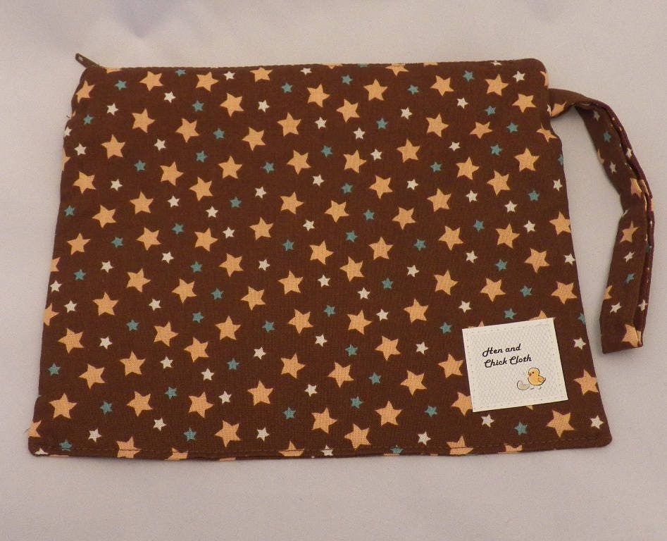 Kleine Wetbag - Braune Sterne- 2013 Kleine Wetbag - Braune Sterne- 2013 von henandchickcloth