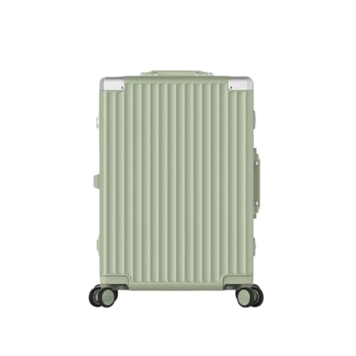 hengboyihg Trolley-Koffer Aluminiumrahmen-Koffer, leiser Universal-Rollenkoffer, Boarding-Koffer, Trolley-Koffer, Männer und Frauen Reisekoffer (Color : K, Size : A) von hengboyihg