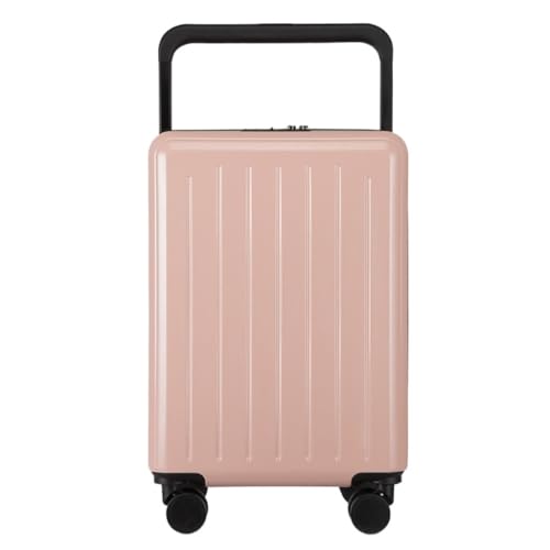 hengboyihg Trolley-Koffer Breiter Trolley-Koffer, Studentenkoffer, 24-Zoll-Universal-Silent-Wheel-Mode-Passwort-Box for Herren Und Damen Reisekoffer (Color : Pink, Size : A) von hengboyihg