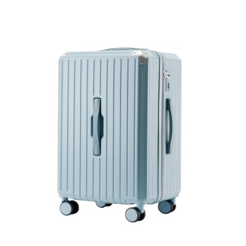 hengboyihg Trolley-Koffer Gepäck-Trolley-Koffer, Multifunktionaler Koffer for Damen Und Herren, Passwort-Koffer for Herren Und Damen Reisekoffer (Color : Blue, Size : A) von hengboyihg