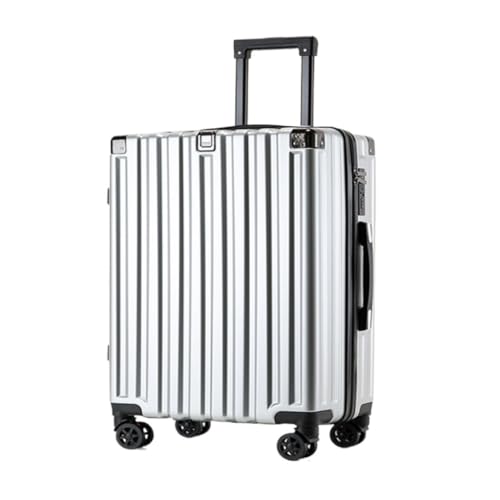 hengboyihg Trolley-Koffer Gepäck-Trolley-Koffer, Multifunktionaler Koffer for Männer Und Frauen, Passwort-Koffer for Männer Und Frauen Reisekoffer (Color : Gray, Size : A) von hengboyihg