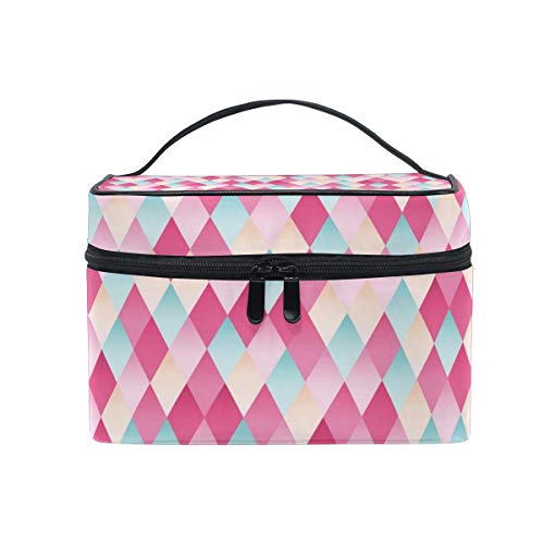 Hengpai Abstrakte geometrische Kosmetiktasche, Reise-Make-up, Zugkoffer, Aufbewahrungs-Organizer für Damen Hengpai Abstrakte geometrische Kosmetiktasche, Reise-Make-up, Zugkoffer, Aufbewahrungs-Organizer für Damen von hengpai
