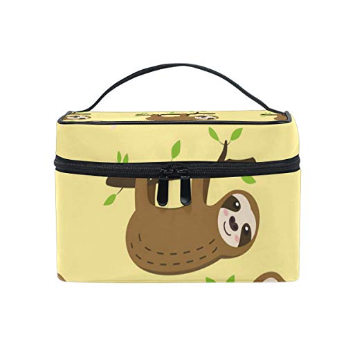 Hengpai Kosmetiktasche mit Faultier auf Baum, für Reisen, Make-up, Zug, Organizer, für Damen von hengpai