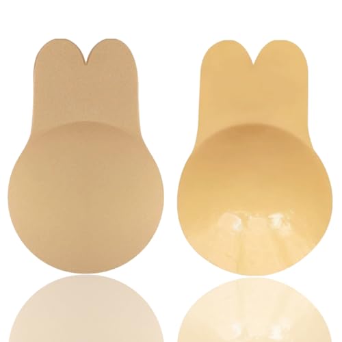 Klebe Bh Ohne Träger Push up Trägerloser Rückenfrei Bh Große Brust und Kleine Brüste Sticky Bra Klebe-Bhs für Rückenfreies Kleid Unsichtbarer Haut Freundlich Wiederverwendbare zum Brautkleid Damen von hephboard