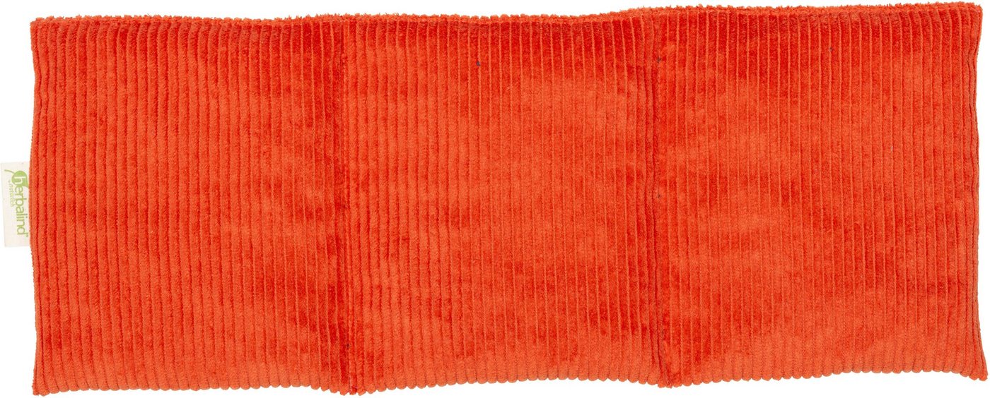 herbalind Kirschkernkissen 2094, Wärmekissen 50x20 cm, Cord Orange, auch als Kältekissen verwendbar von herbalind