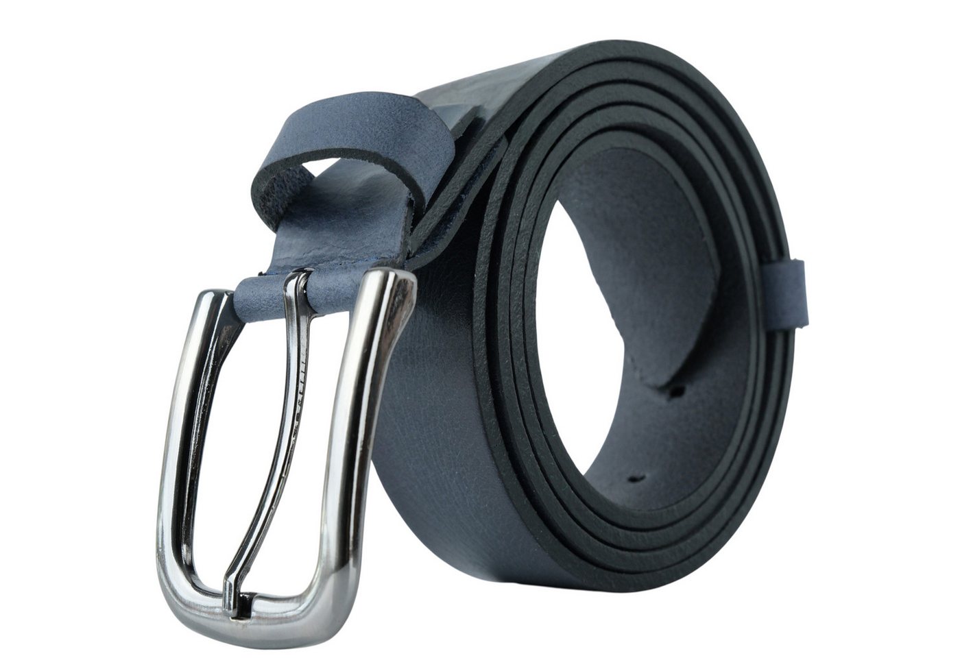 herémood Ledergürtel Gürtel Herren 4 cm breit Ledergürtel Jeans Premium Weihnachtsgeschenke (100 % Echtleder Gürtel handgefertigt, hochwertig verarbeitet, kürzbar, 1-St., Blau 105 cm – 4 cm breit – echtes, robustes Büffelleder, langlebig) Ledergürtel Herren Blau – robust & edel, ideales Herrengeschenk von herémood