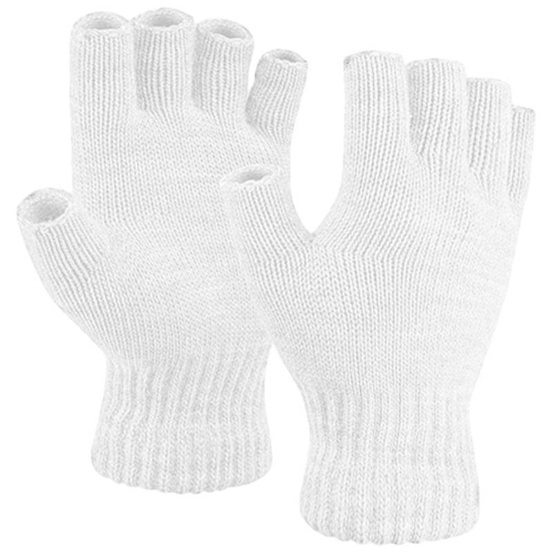 herémood Strickhandschuhe Fingerlose Winterhandschuhe Damen & Herren Acryl Thermo Halbfinger (Handschuhe gestrickt – Outdoor Sport Unisex 1 Paar Bewegungsfreiheit & Komfort, Elastisch, atmungsaktiv, langlebig – Perfekte Geschkenke) von herémood