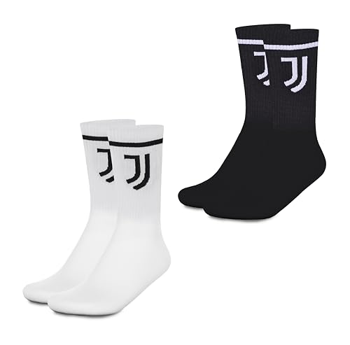 hermet Unisex 2 Pack Calze Juventus Set Socken, Weiß/Schwarz, 35-38 hermet Unisex 2 Pack Calze Juventus Set Socken, Weiß/Schwarz, 35-38 von hermet