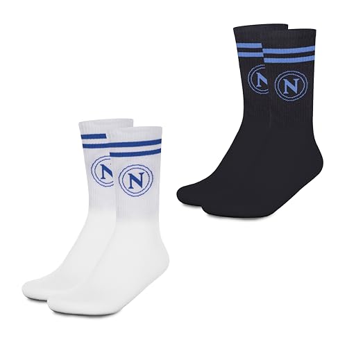 hermet Unisex Calza In Cotone Napoli 2er Set Socken, weiß/schwarz, 39-42 hermet Unisex Calza In Cotone Napoli 2er Set Socken, weiß/schwarz, 39-42 von hermet