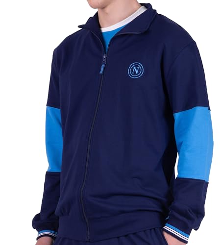 hermet Unisex Parte Sopra Napoli Adulto Oberteile Homewear, blau, L von hermet