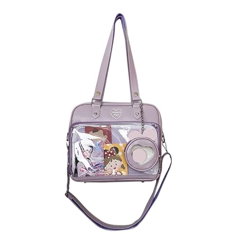 Japanische Harajuku Itabag Mädchen PU Transparente Tasche Schule Student Handtaschen Ita Tasche Tote JK Uniform Schultertasche Harajuku Tasche von hero-s