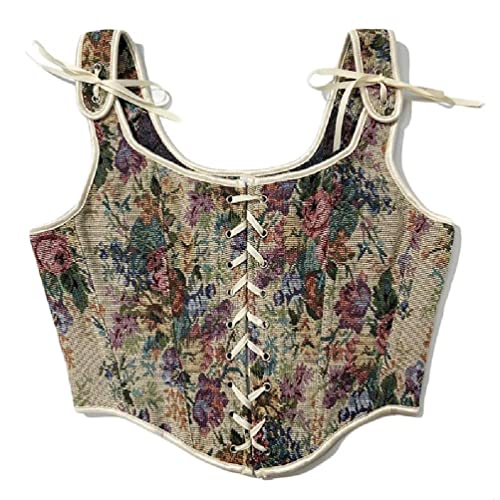 Oberteil mit Blumenmuster, Oberteil, Crop, Tops, Korsett, Top, damit Frauen die Größe der Taille tragen können Korsett bostater Oberteil mit Blumenmuster, Oberteil, Crop, Tops, Korsett, Top, damit Frauen die Größe der Taille tragen können Korsett bostater von herocome