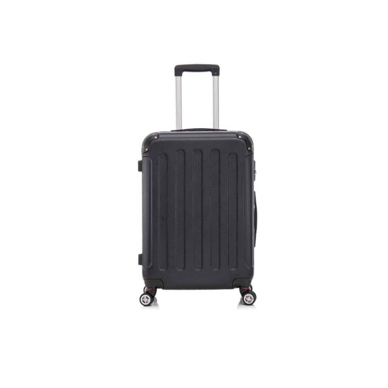 herolite - Herolite Hongkong Schwarz 4-Doppelrollen Trolley M 67 cm schwarz von herolite