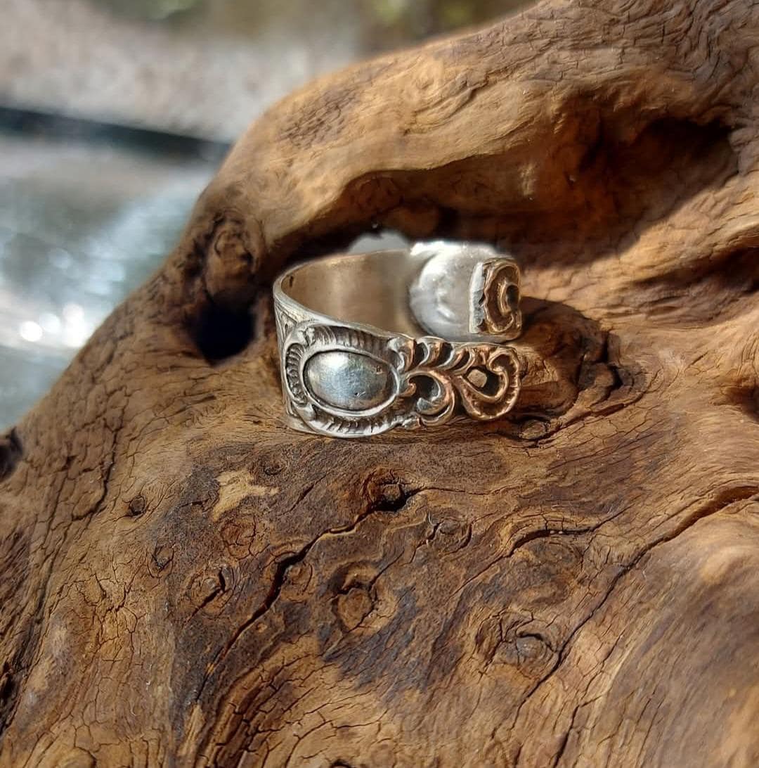 Schöner Elementer Ring Aus Echt 800 Sterling Silber Fein Gearbeitet Toller Schmuck Auch Als Geschenk Einzigartiges Unikat Herren Und Damen von herzausgoldundsilber