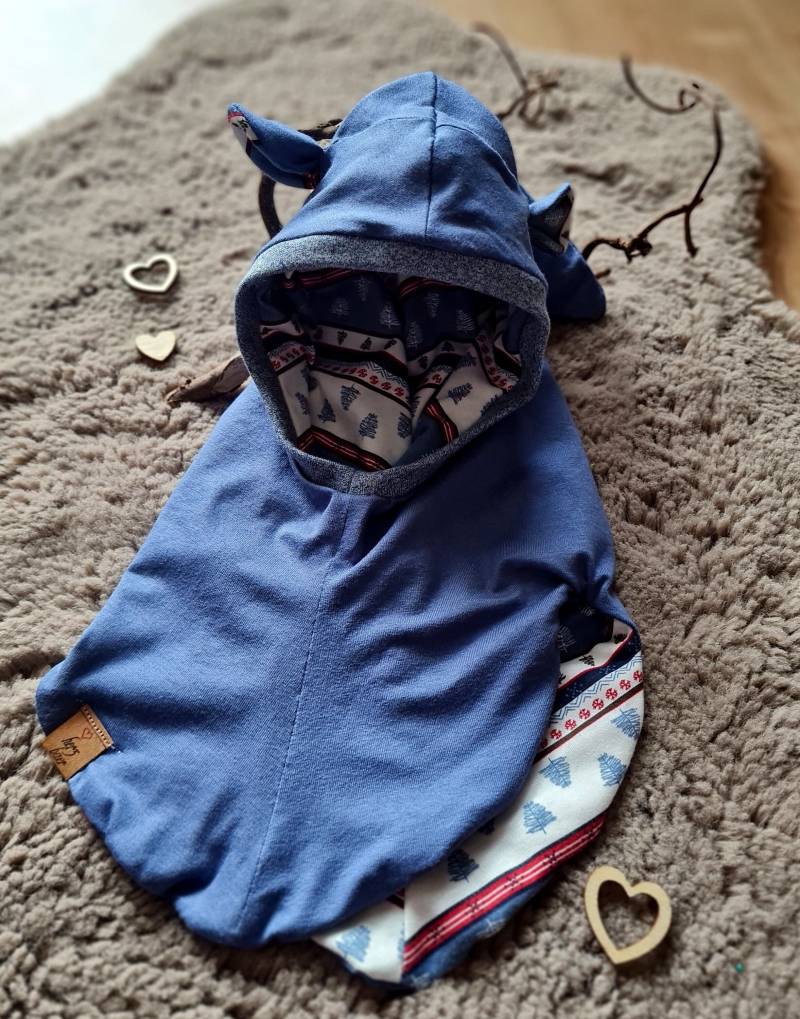 Schlupfmütze, Schalmütze, Wendemütze, "Winterbär", Kopfumfang 48-51cm von herzbaer