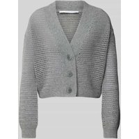 Herzensangelegenheit Strickjacke aus Woll-Kaschmir-Mix in Mittelgrau Melange, Größe 42 Herzensangelegenheit Strickjacke aus Woll-Kaschmir-Mix in Mittelgrau Melange, Größe 42 von herzensangelegenheit