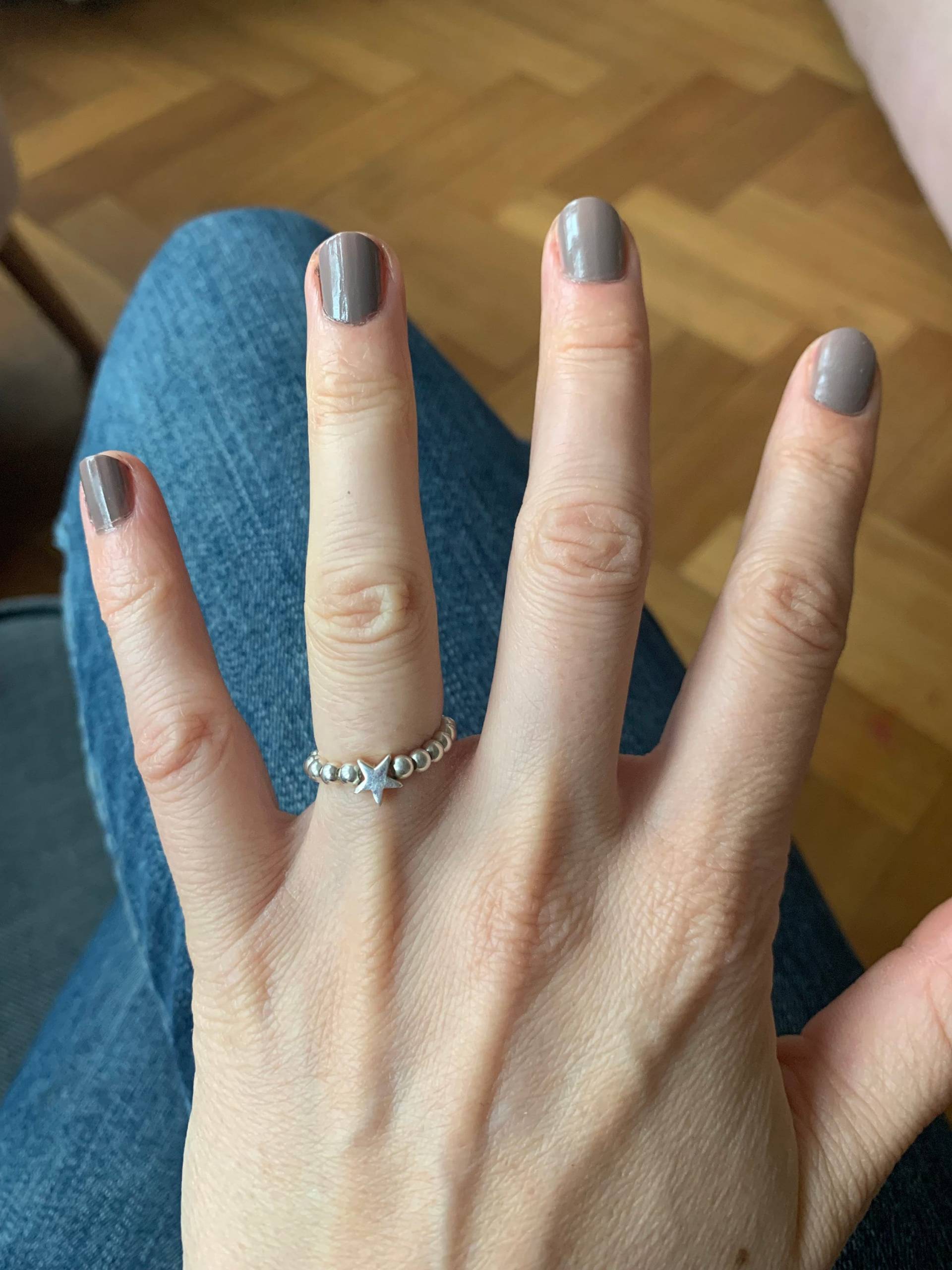 Sterlingsilberring Mit Stern Sternperle 925 Silber Stapelring Kugelring Geschenk Für Freundin Mutter Hochzeit Filigran Zeitlos Echt von herzensperle