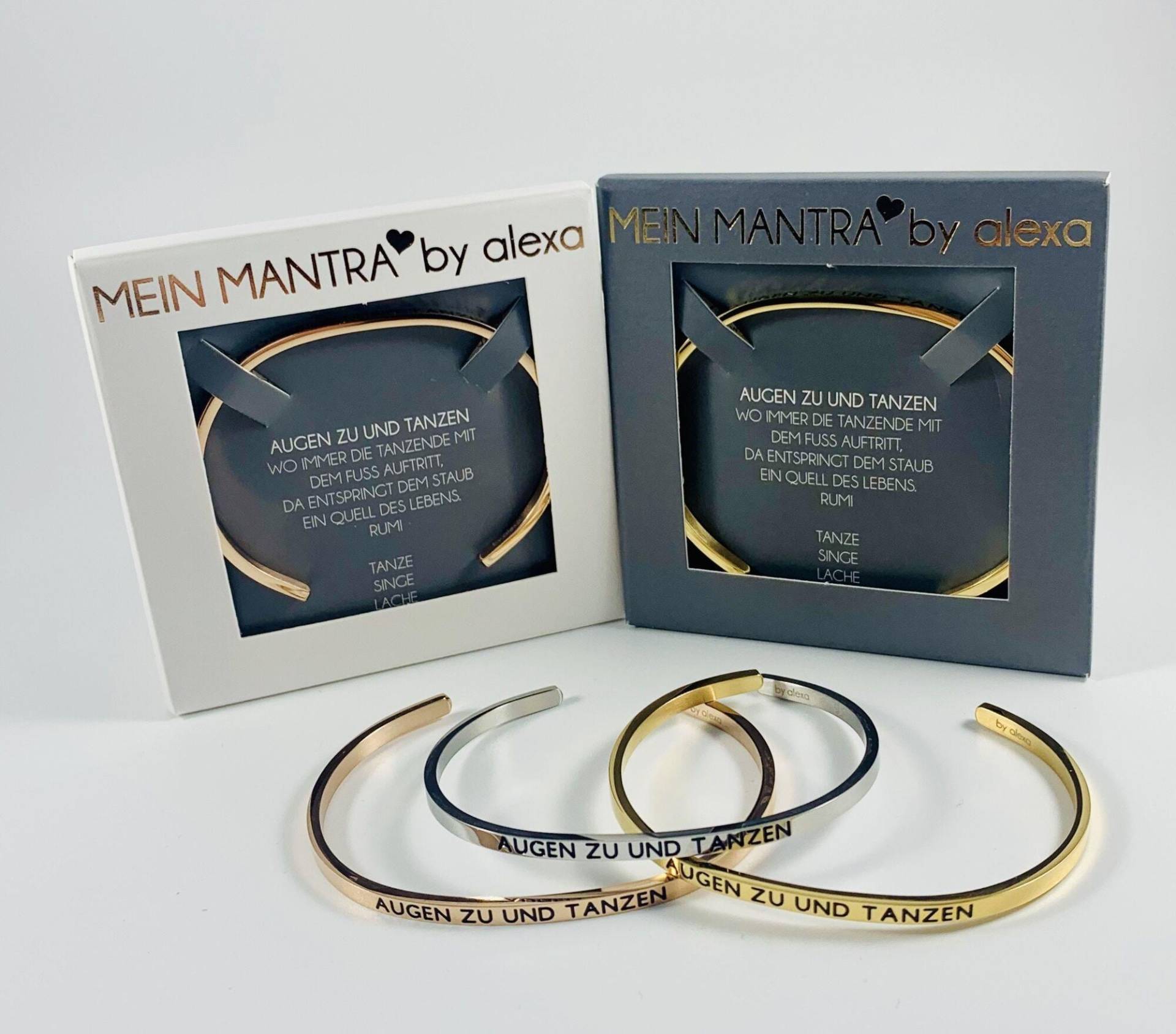 Mantra-Armreif "Augen Zu Und Tanzen" Mantra-Armreif "Augen Zu Und Tanzen" von herzvielfalt