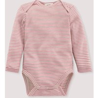 hessnatur Baby Body Langarm aus Bio-Merinowolle mit Seide - rosa - Größe 86/92 von hessnatur