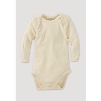 hessnatur Baby Langarmbody Slim aus Bio-Merinowolle mit Seide - natur - Größe 62/68 von hessnatur