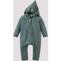 hessnatur Baby Fleece Overall aus Bio-Baumwolle - grün - Größe 74/80 von hessnatur