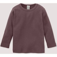 hessnatur Baby Longsleeve aus Bio-Baumwolle mit Bio-Merinowolle - lila - Größe 50/56 von hessnatur
