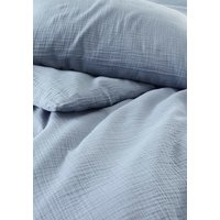 hessnatur Baby Musselin Bettwäsche-Set aus Bio-Baumwolle - blau - Größe 100x135 / 40x60 cm hessnatur Baby Musselin Bettwäsche-Set aus Bio-Baumwolle - blau - Größe 100x135 / 40x60 cm von hessnatur