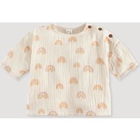 hessnatur Baby Musselin Shirt Relaxed aus Bio-Baumwolle - orange - Größe 98/104 von hessnatur