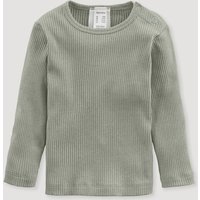 hessnatur Baby Shirt Regular aus Bio-Baumwolle mit Schurwolle - grün - Größe 62/68 von hessnatur