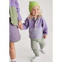 hessnatur Baby Softfleece Hose Regular aus Bio-Baumwolle - grün - Größe 86/92 von hessnatur