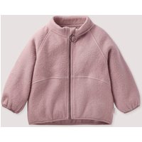 hessnatur Baby Softfleece Jacke aus Bio-Baumwolle - lila - Größe 98/104 von hessnatur