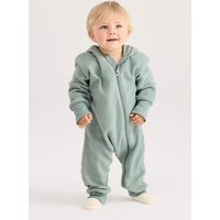 hessnatur Baby Softfleece Overall aus Bio-Baumwolle - grün - Größe 74/80 von hessnatur