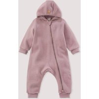 hessnatur Baby Softfleece Overall aus Bio-Baumwolle - lila - Größe 74/80 von hessnatur
