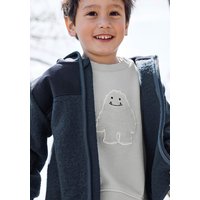 hessnatur Baby Sweatshirt GARMENT DYE aus Bio-Baumwolle - grau - Größe 86/92 von hessnatur