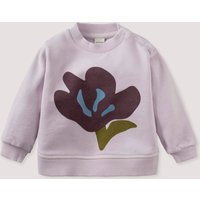 hessnatur Baby Sweatshirt GARMENT DYE aus Bio-Baumwolle - lila - Größe 86/92 von hessnatur