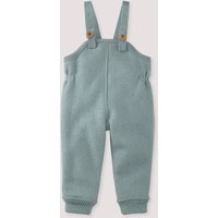 hessnatur Baby Wollwalk Latzhose aus Bio-Merinowolle - grün - Größe 86/92 von hessnatur