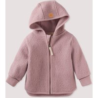 hessnatur Baby Walkjacke aus Bio-Merinowolle - lila - Größe 98/104 von hessnatur