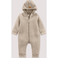 hessnatur Baby Walkoverall aus Bio-Merinowolle - beige - Größe 98/104 von hessnatur