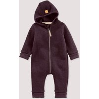 hessnatur Baby Walkoverall aus Bio-Merinowolle - braun - Größe 98/104 von hessnatur
