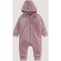 hessnatur Baby Walkoverall aus Bio-Merinowolle - lila - Größe 86/92 von hessnatur