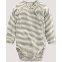 hessnatur Baby Wickelbody Langarm aus Bio-Merinowolle mit Seide - gelb - Größe 86/92 von hessnatur