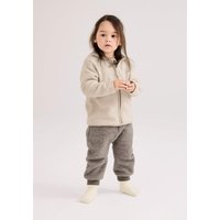 hessnatur Baby Wollfleece Hose aus Bio-Merinowolle - grau - Größe 98/104 von hessnatur