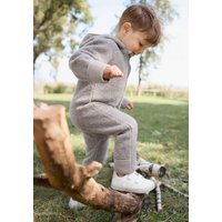 hessnatur Baby Wollfleece Overall aus Bio-Merinowolle - grau - Größe 98 hessnatur Baby Wollfleece Overall aus Bio-Merinowolle - grau - Größe 98 von hessnatur