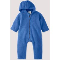 hessnatur Baby Wollfleece Overall aus Bio-Merinowolle - blau - Größe 62/68 von hessnatur